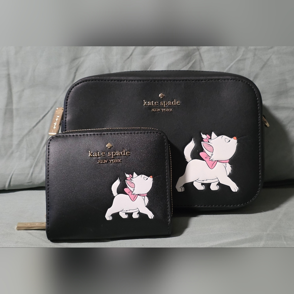 **Wallet Only, On Hold** Kate Spade X Disney Aristocats Camera Bag and Wallet